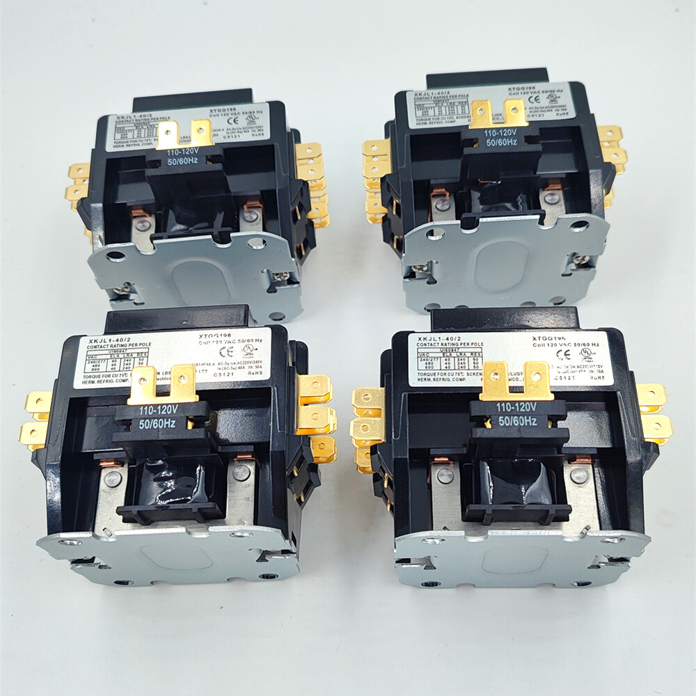 8PCS 2 Pole Magnetic Contactor 40 Amp 120VAC Coil XKJL1-40/2 US