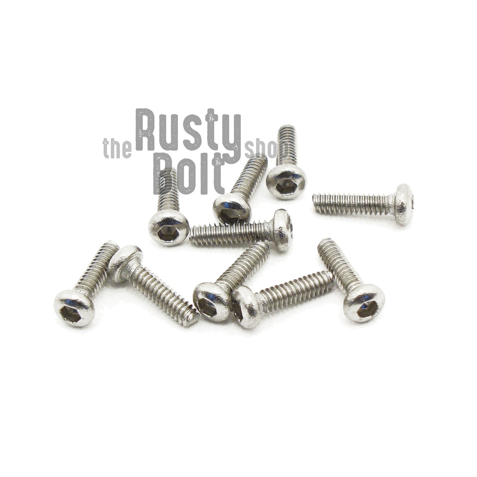 M1.6 x 6mm, Socket Button Head Screws, A2 304 18-8, Stainless Steel