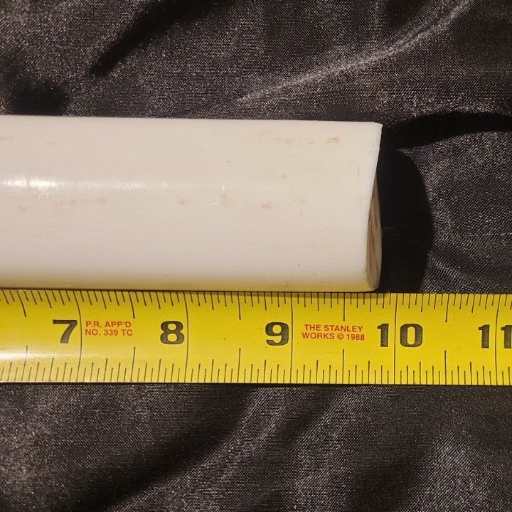Teflon 1 5/8 Dia Round Stock 9 1/2″ long (1.625 X 9.500) INV#W-90