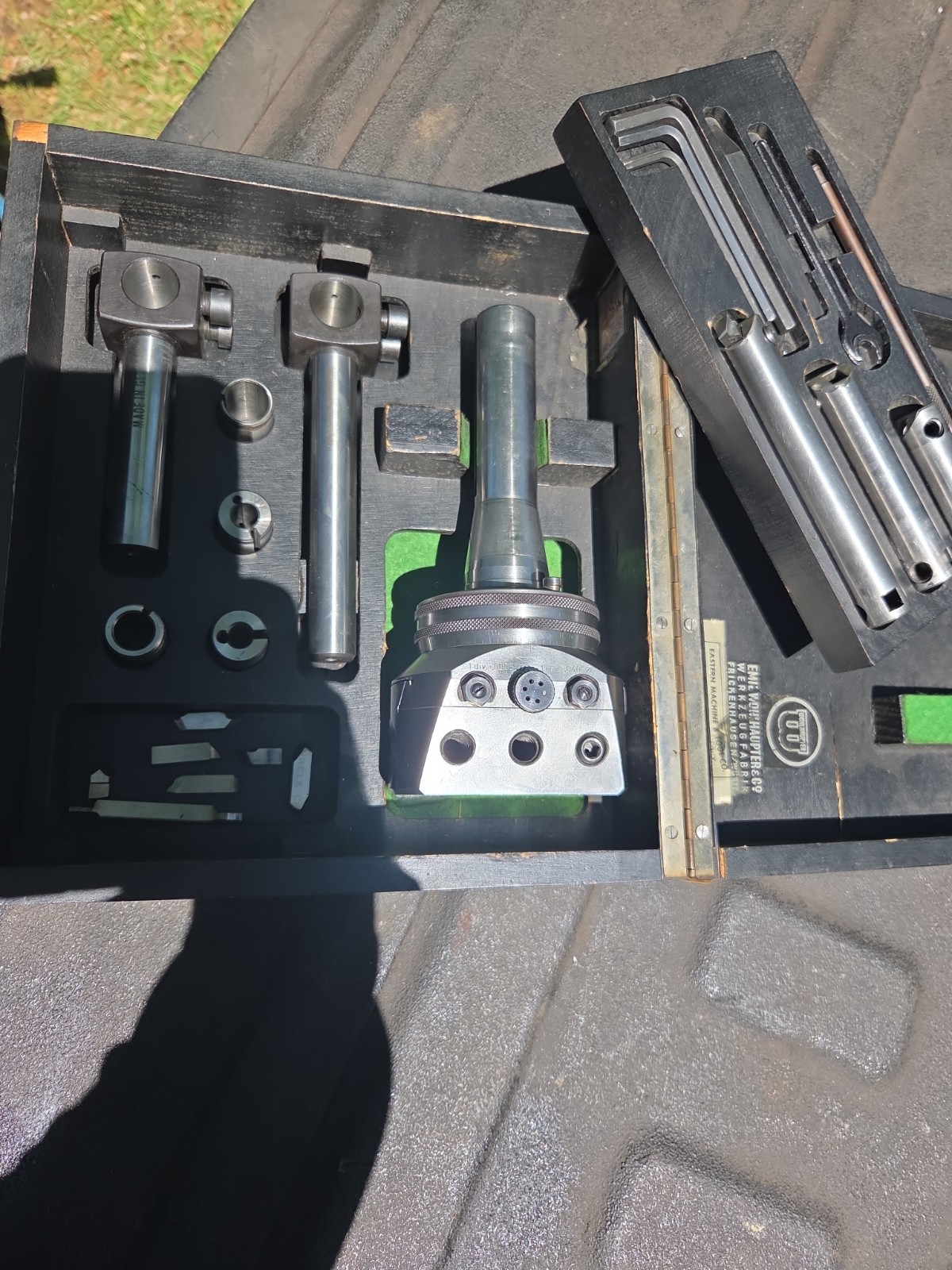 Wohlhaupter UPA3 Boring Facing Head R8 Arbor Shank 4 Bridgeport Milling Machine