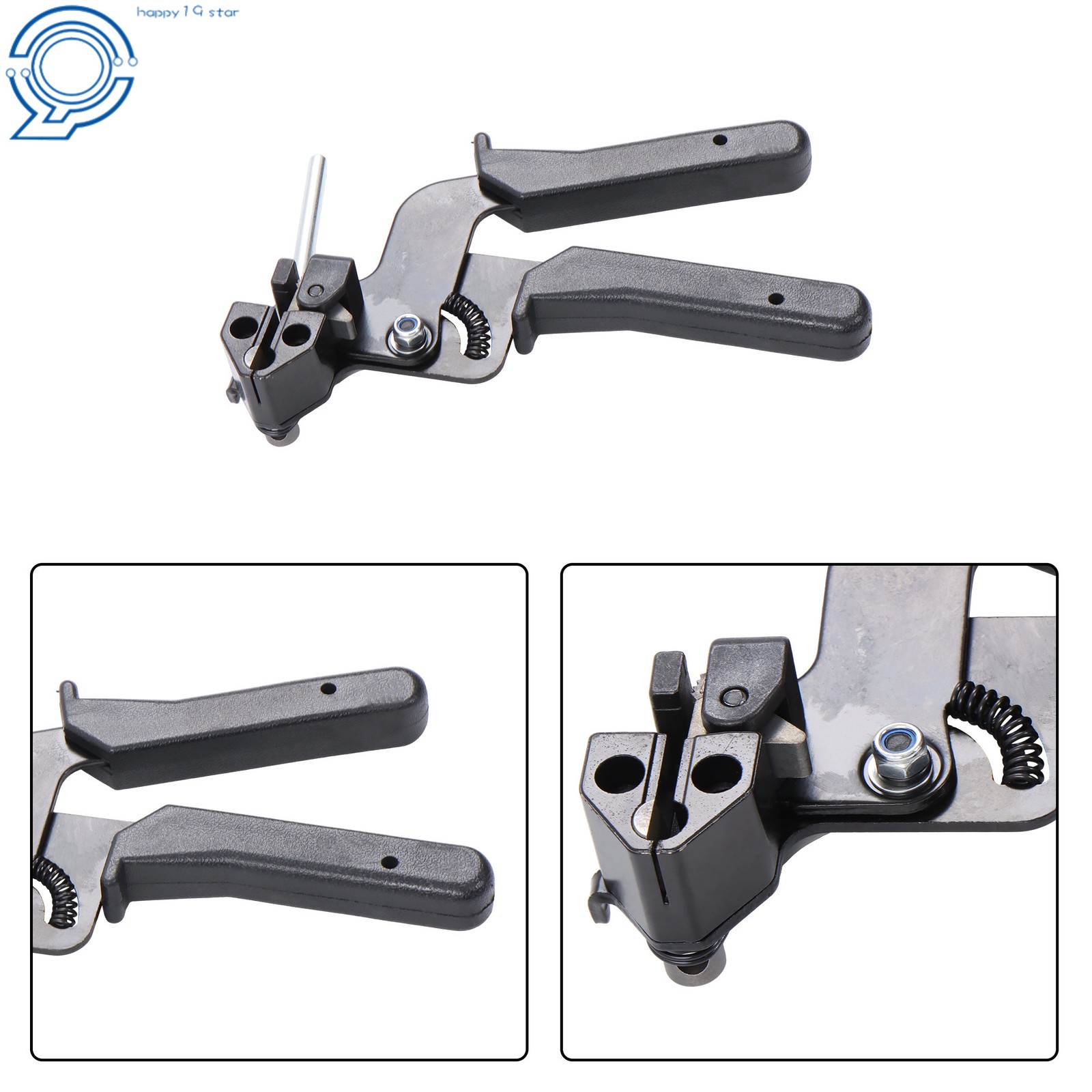 Stainless Steel Cable Tie Gun + 200PC Metal Zip Ties 11.8″ -20°F to +180°F