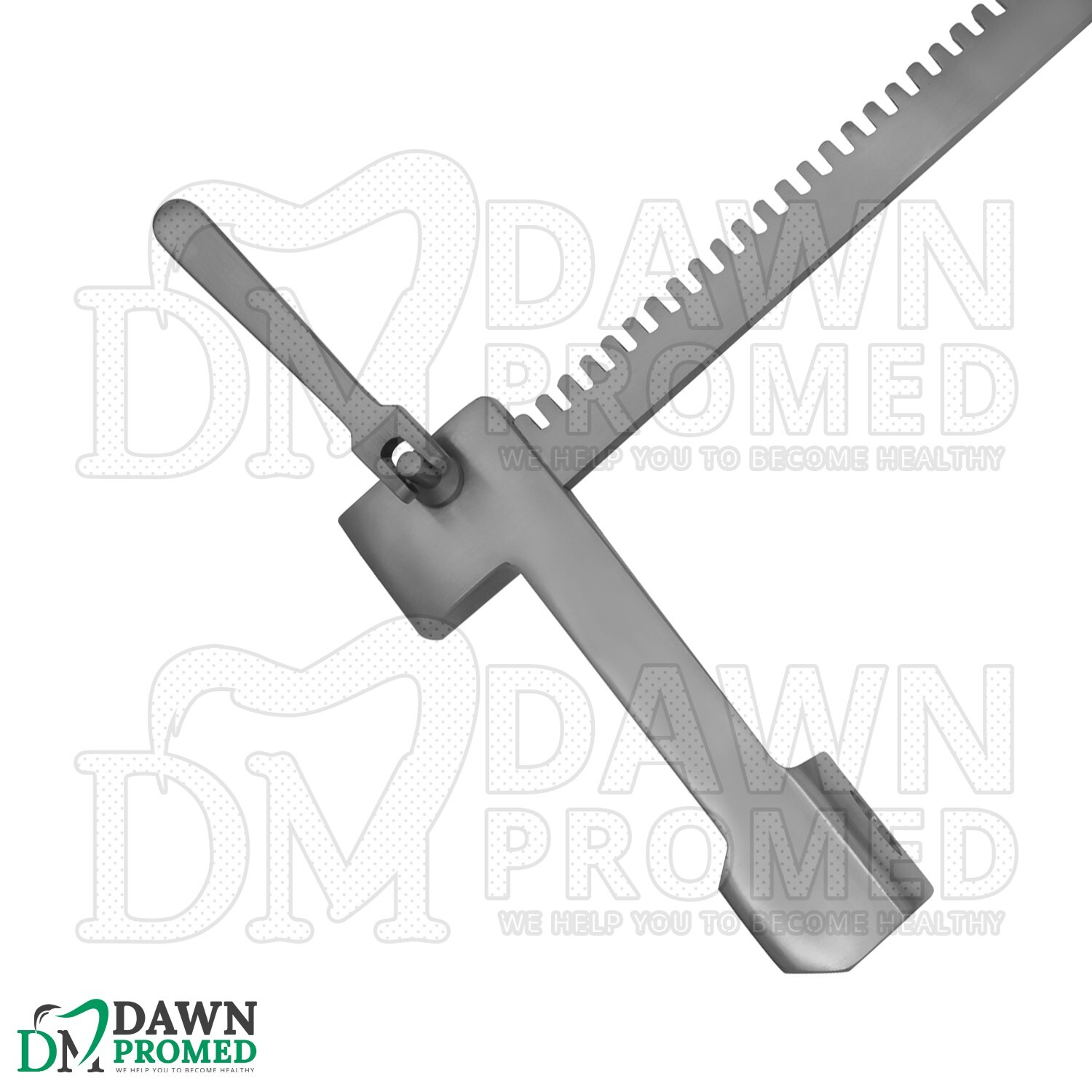 Finochietto Rib Spreader Small Retractor Curved 1-3/4″x1-3/4″ Blade 6″ Spread