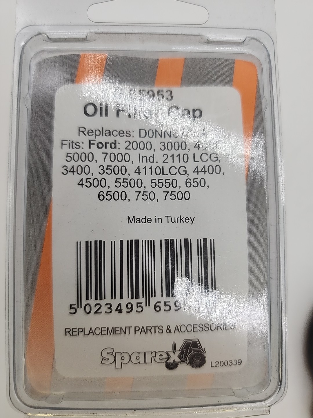 Sparex S65953 Oil Filler Cap D0Nn6766 Fits Ford/New Holland 2000 3000 4000 5000