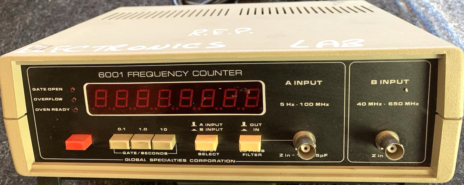 Global Specialties6001 Frequency Counter $199 + FREE SHIPPING