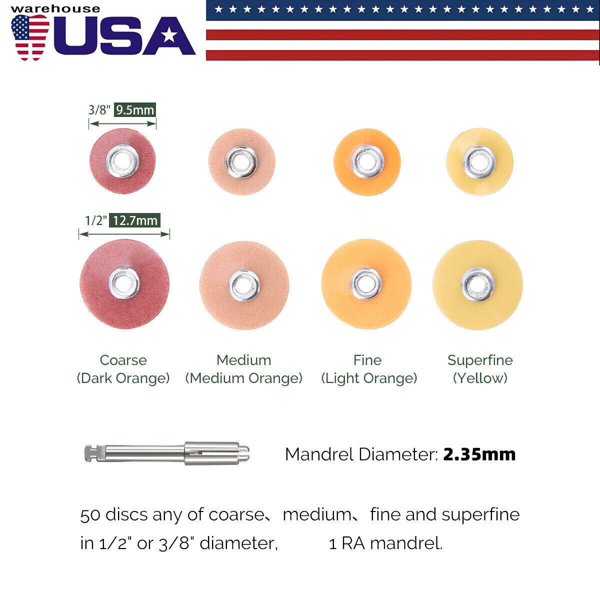 300Pcs Dental Sof-Lex Extra Thin Composite Finishing Polishing Discs 9.5/12.7mm