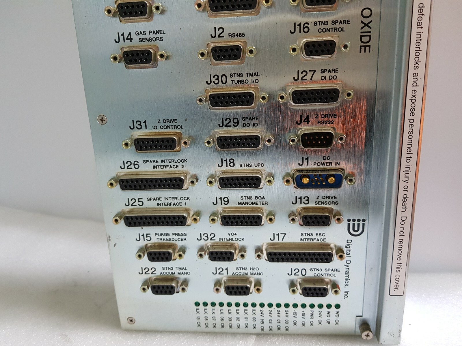 Novellus Systems 02-304957-00 HDSIOC PDL OXIDE2 VERSION 5.0