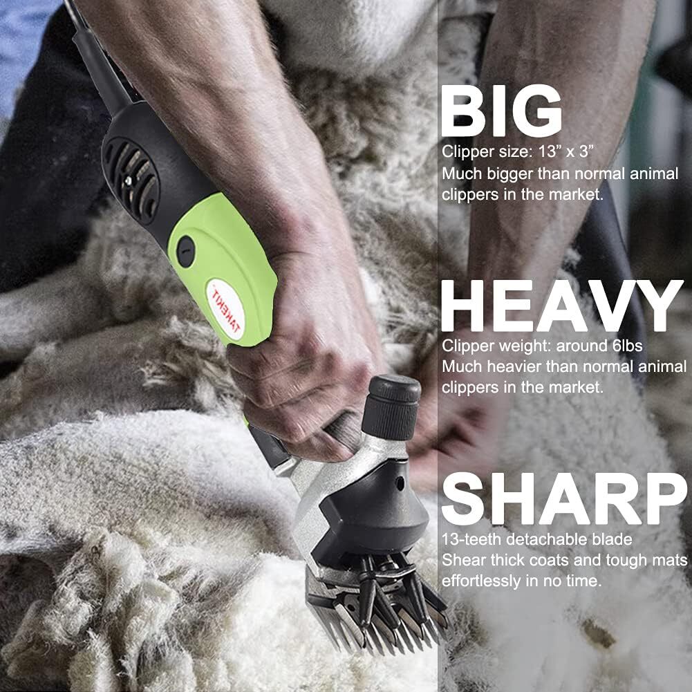 Heavy Duty Sheep Shears With 380W Motor For Llamas Alpacas Large Animals