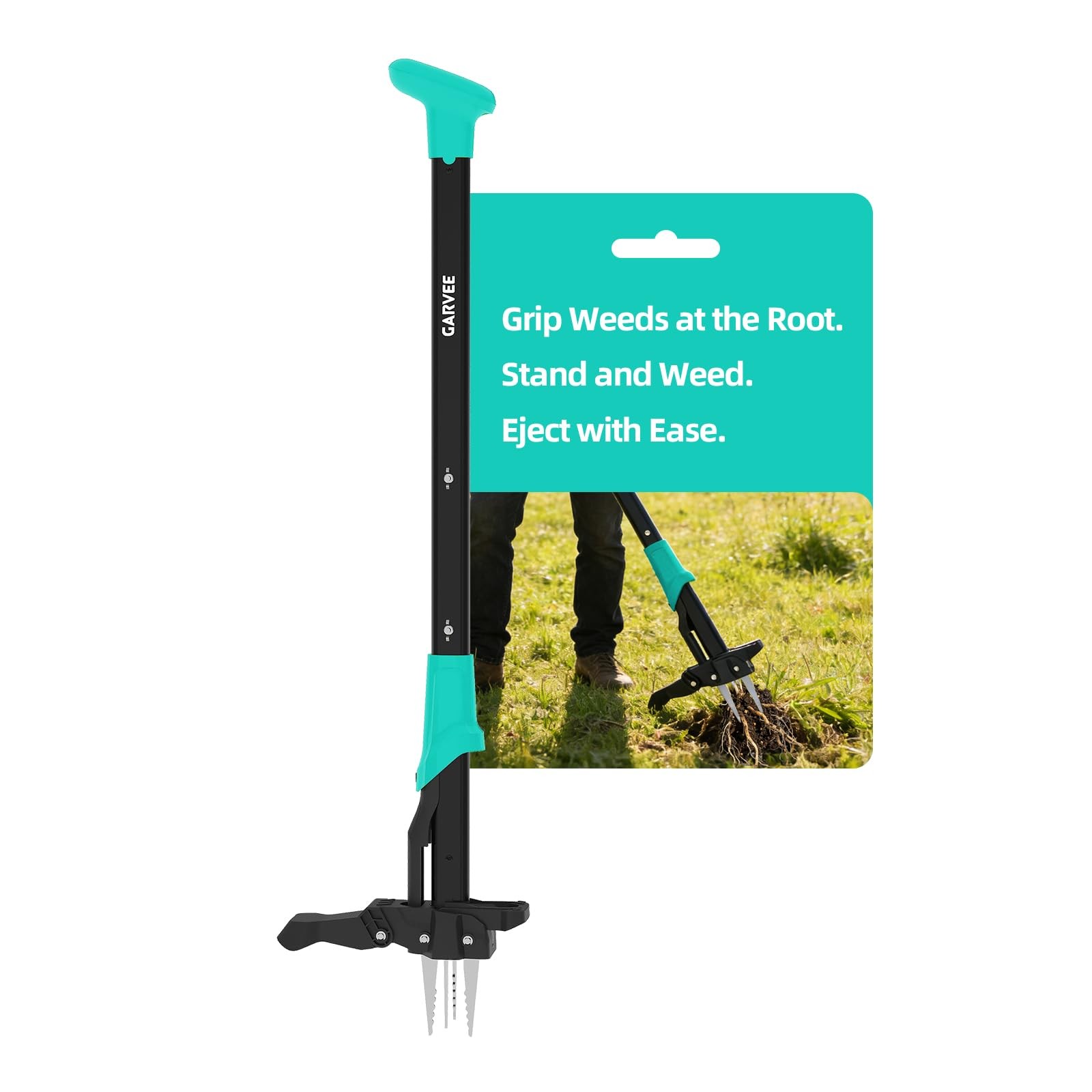 Garvee 40 Long Handle Stand Up – Gardening Hand Weeding Tool