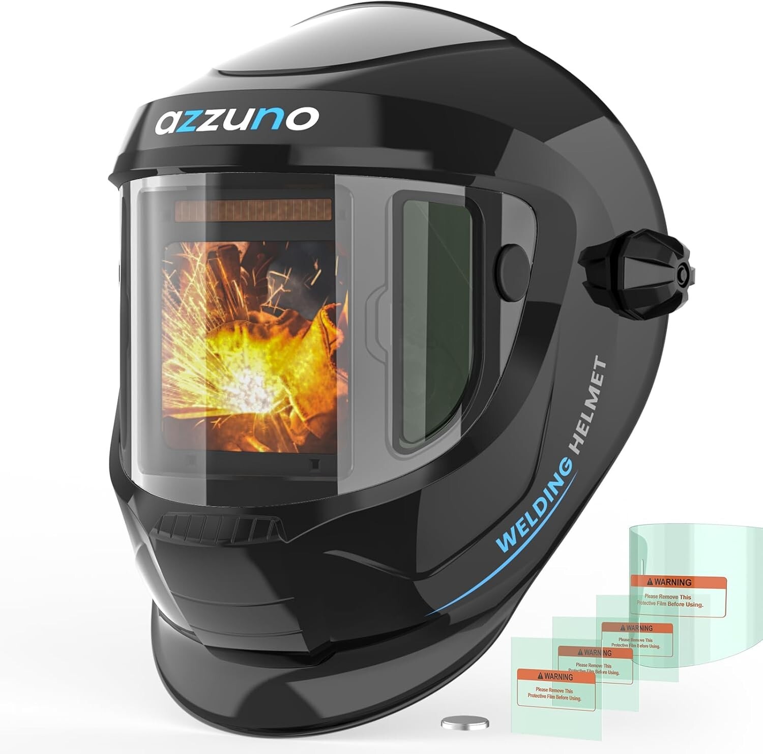 Auto-Darkening True Color Welding Helmet Large Viewing for Weld/Grind/Cut