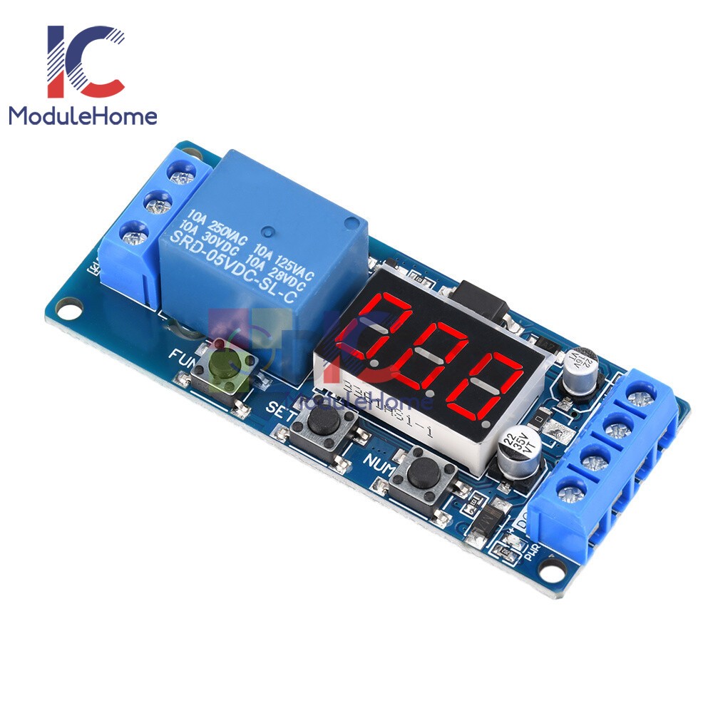 10A Time Relay Module Multi-function Digital Display Delay Start Relay Module