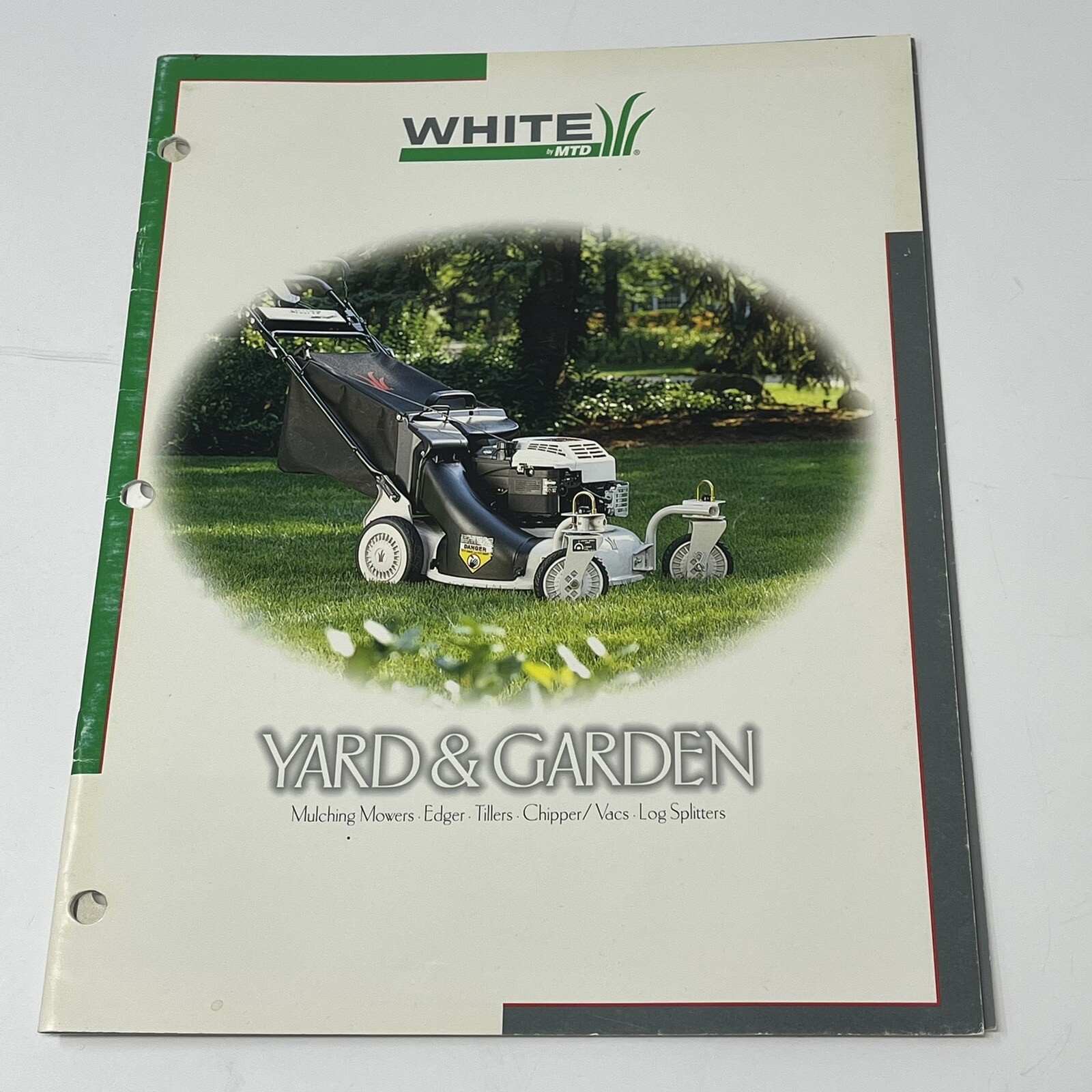 MTD White Yard Garden Mower Edger Tiller Vacs Outdoor Equipment Dealer Catalog