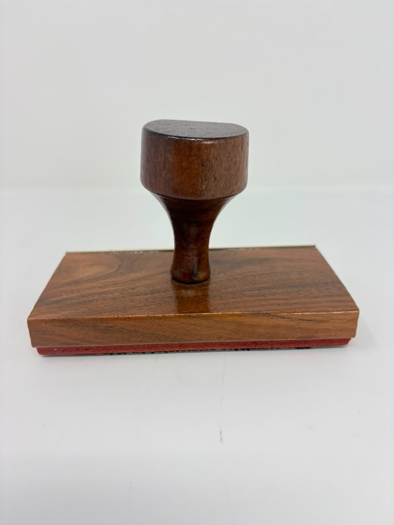 Vintage Wood Handle Rubber Stamp Securities Act of 1933 Stock Certificate Legal