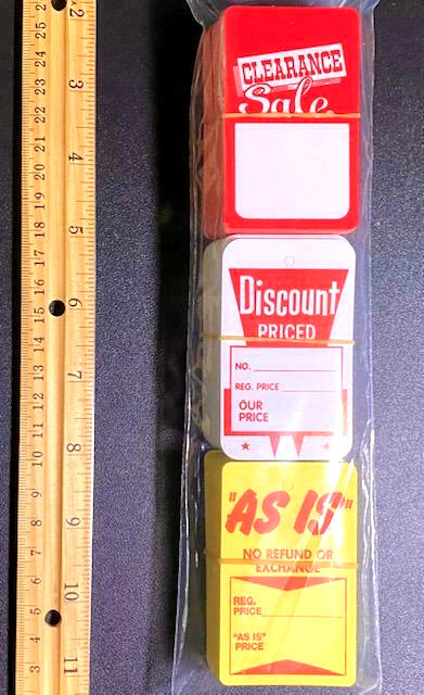 HOT! PACK OF 225 ⭐ CLEARANCE /AS IS/ DISCOUNT ⭐ RETAIL STORE CLOTHING PRICE TAGS