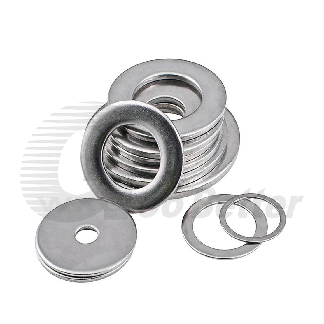 Washers M1.6~ M36 A2 Stainless Steel Flat Washer, Thick=0.3 ~10mm Flat Fender
