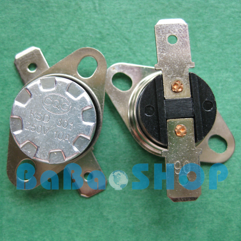 2pcs KSD301 90°C / 194°F Degree Celsius N.C. Temperature Switch Thermostat