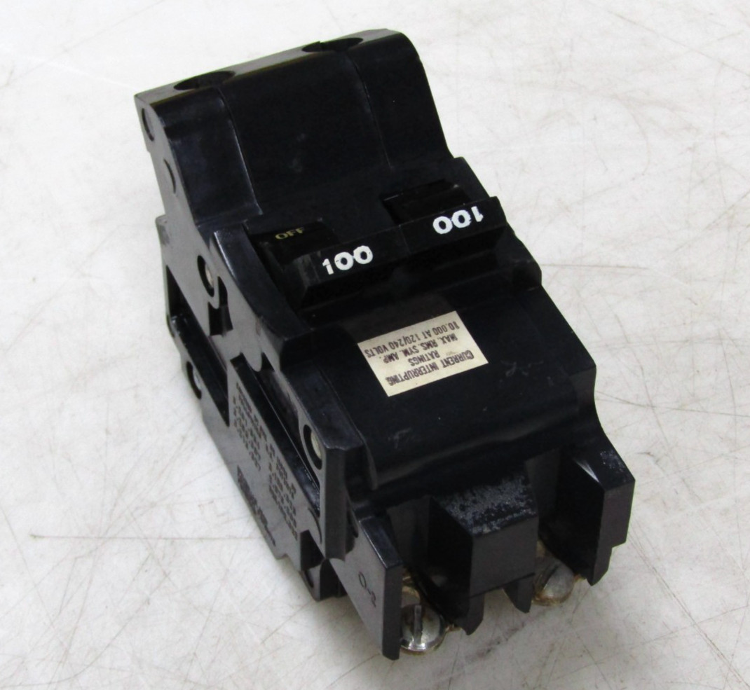 🙌 FPE FEDERAL PACIFIC 100 AMP CIRCUIT BREAKER 120/240 VAC 2 POLE NB2100