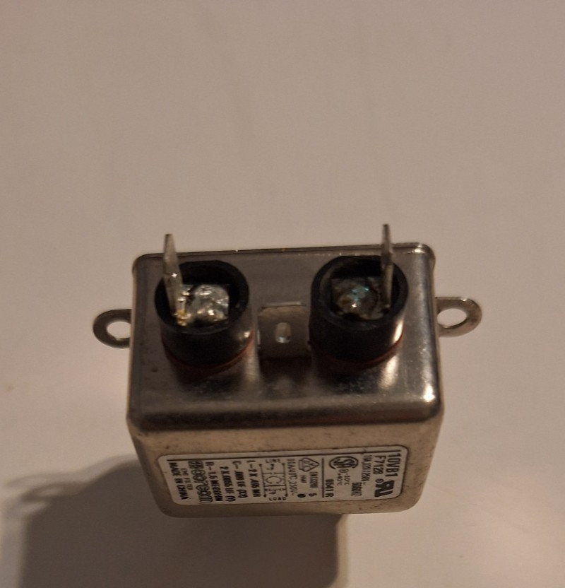 Corcom 10VB1 Emi Line Filter 120-250VAC, 50/60HZ, 10AMP Corcom 1 pc