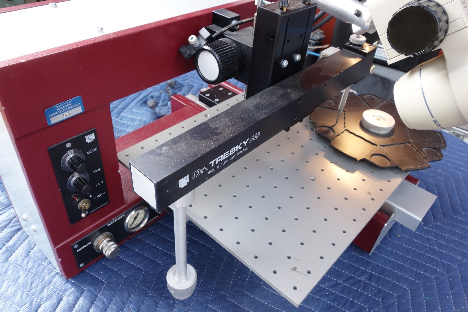 DR. TRESKY AG SMD AND HYBRID REWORK STATION W/ OLYMPUS SZ30 MICROSCOPE HEAD