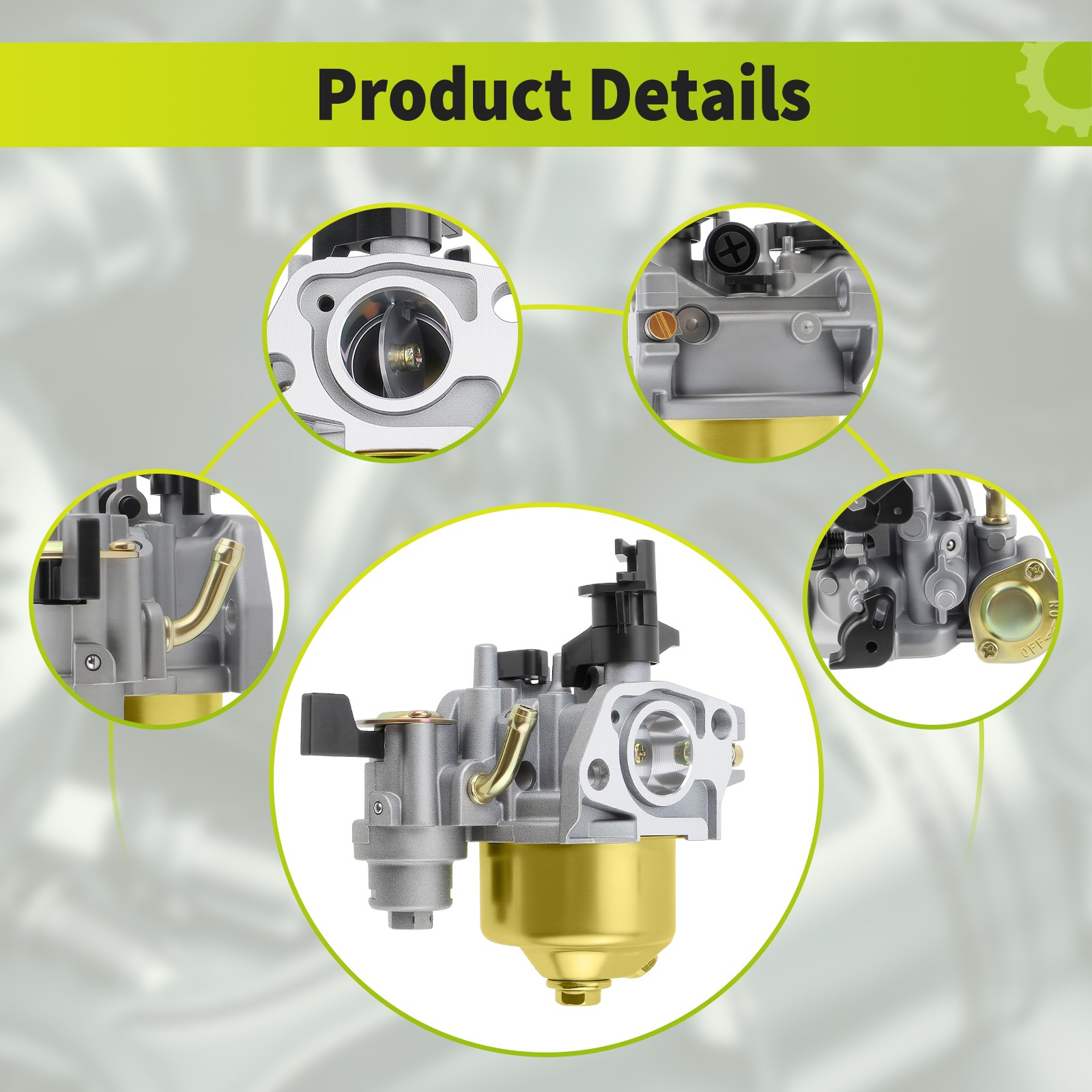Carburetor 16100-ZH7-W51 For Generac 196cc OHV Pressure Washer Engine 168FA 168F