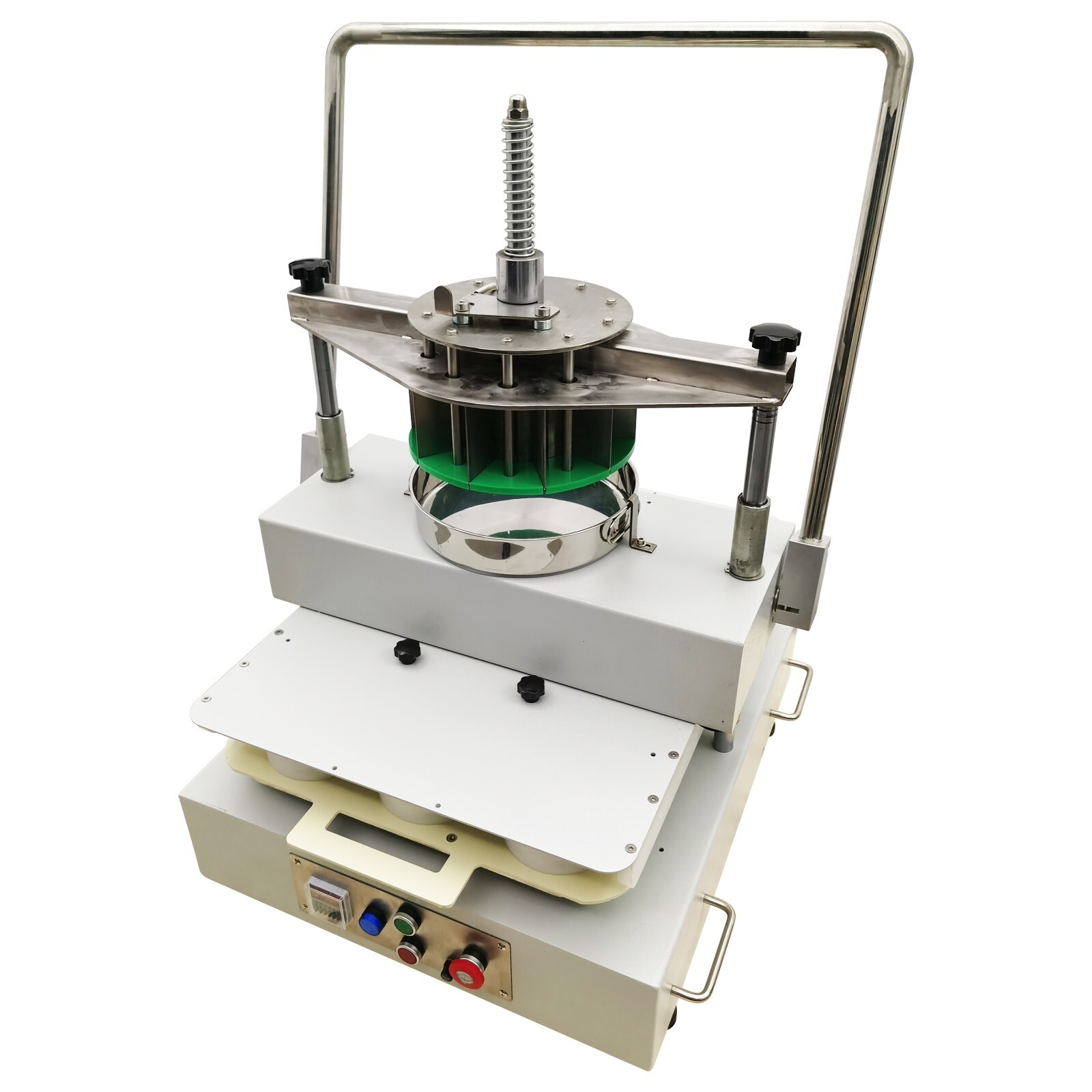 110V Semi-Auto Dough Divider Rounder 14Blocks 100-180g Bakery Dough Dividing