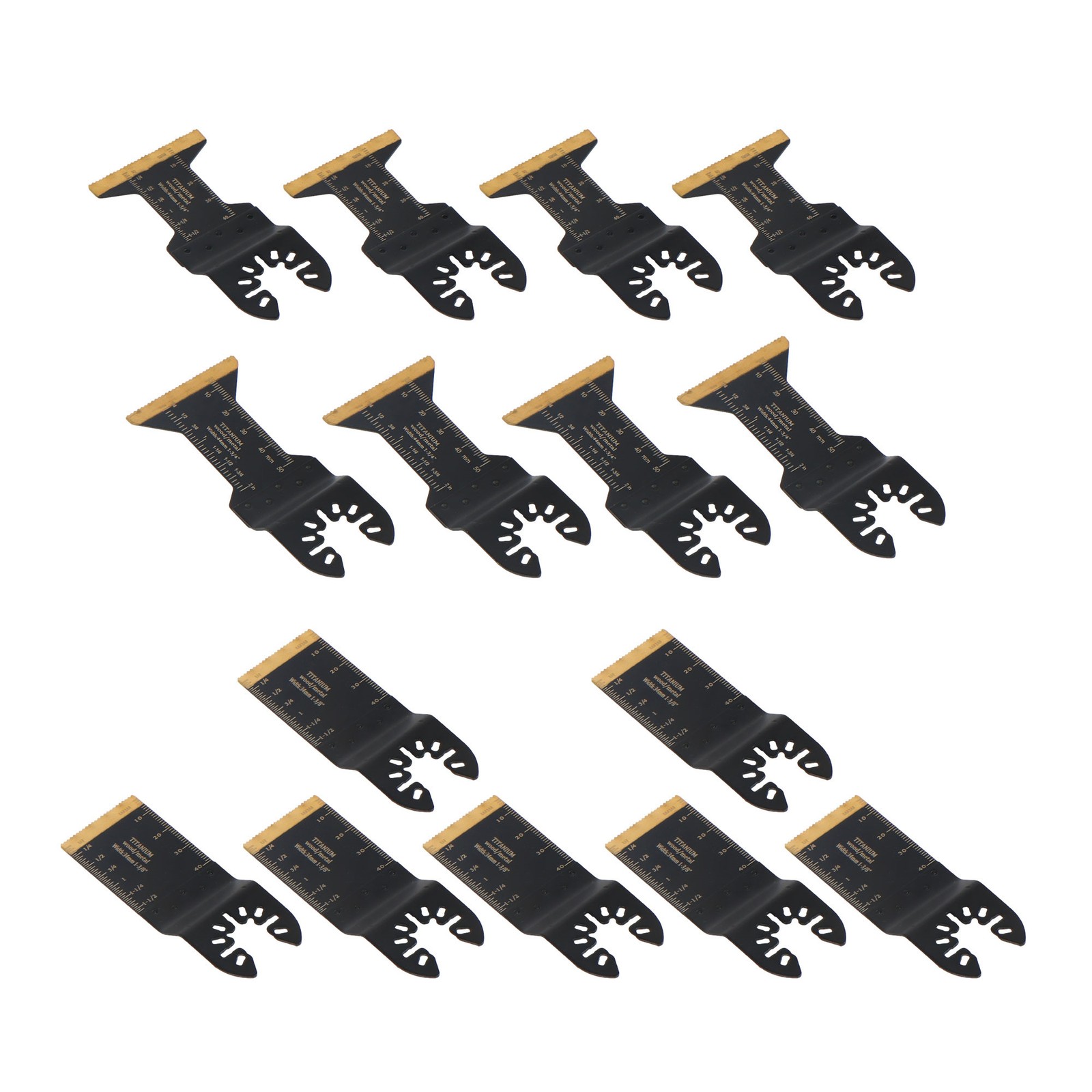 15 Piece Oscillating Saw Blades Metal Cutting Universal Multitool Blades Kit