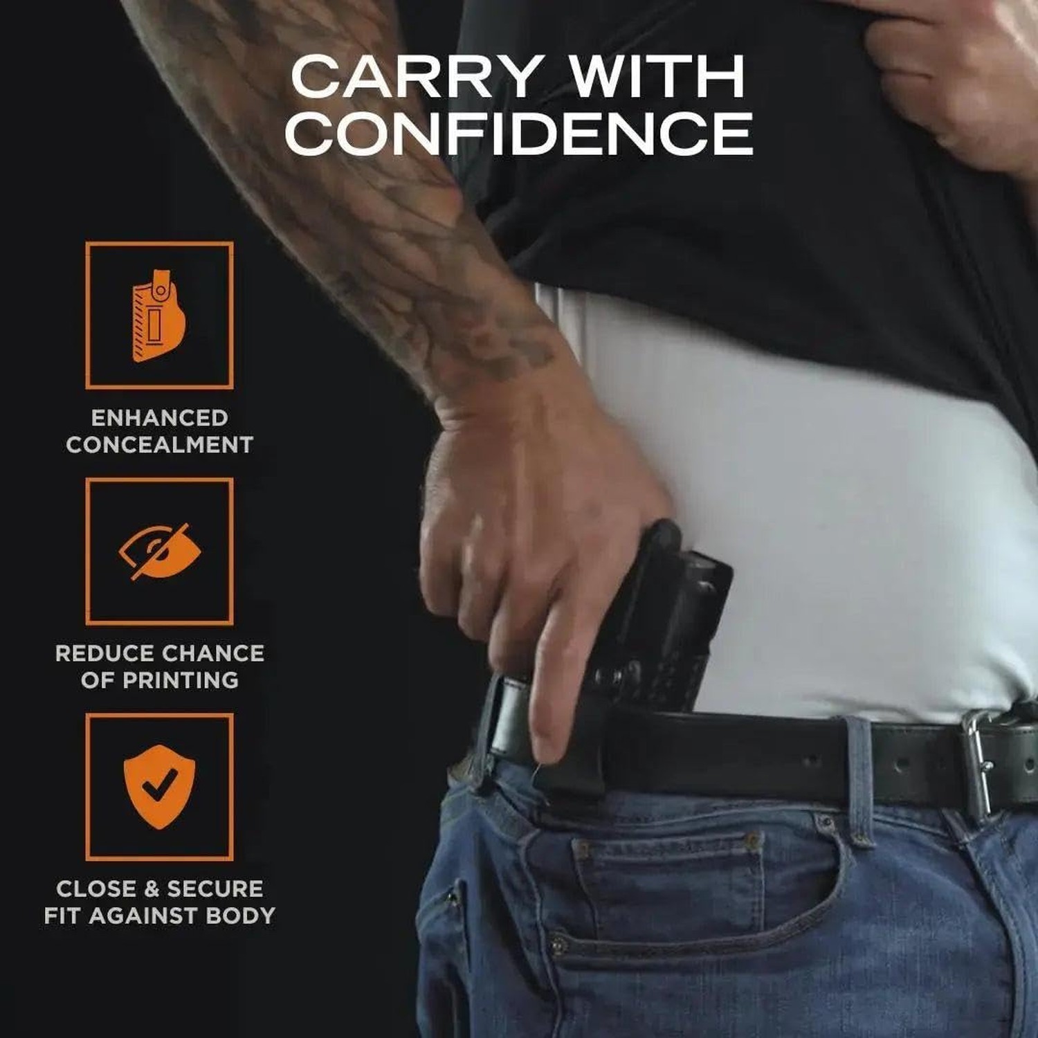 Rounded IWB Holster – Inside Waistband Concealed Carry, American Made, Concea…