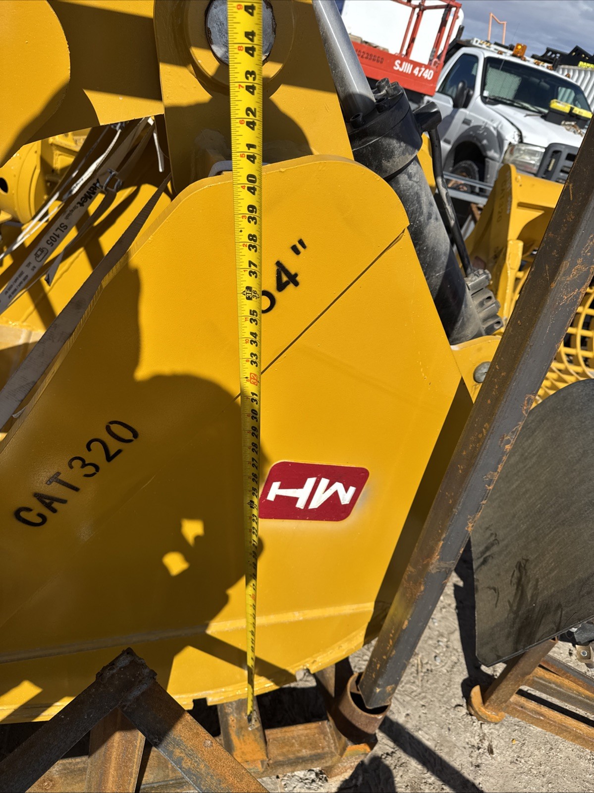 Cat 320 54 inch bucket 80 MM pin Excavator New Tooth Grapple Claw Clam