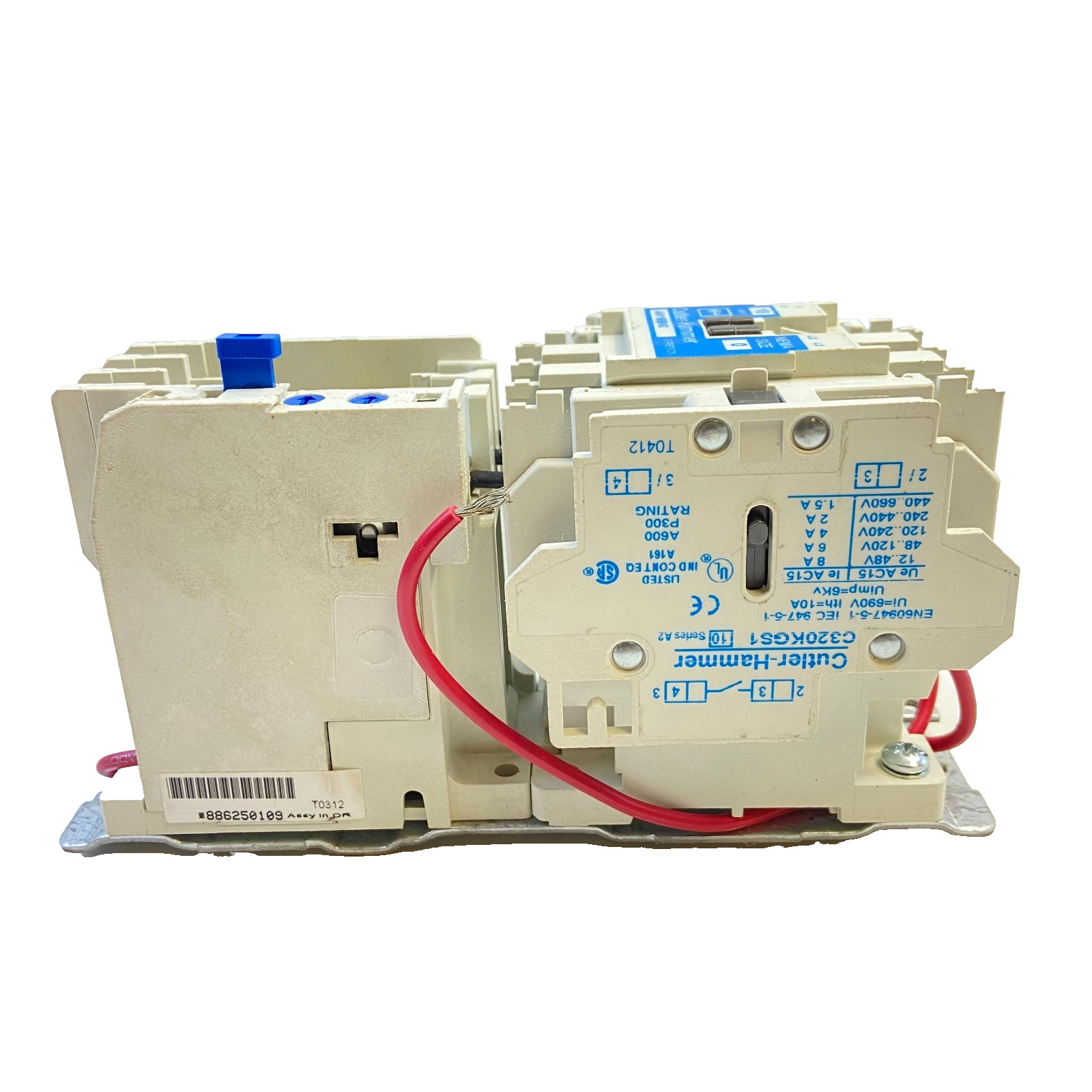 CUTLER HAMMER AN16BN0 Motor Starter 18A NEMA 0 120V Coil W/ C320KGS1