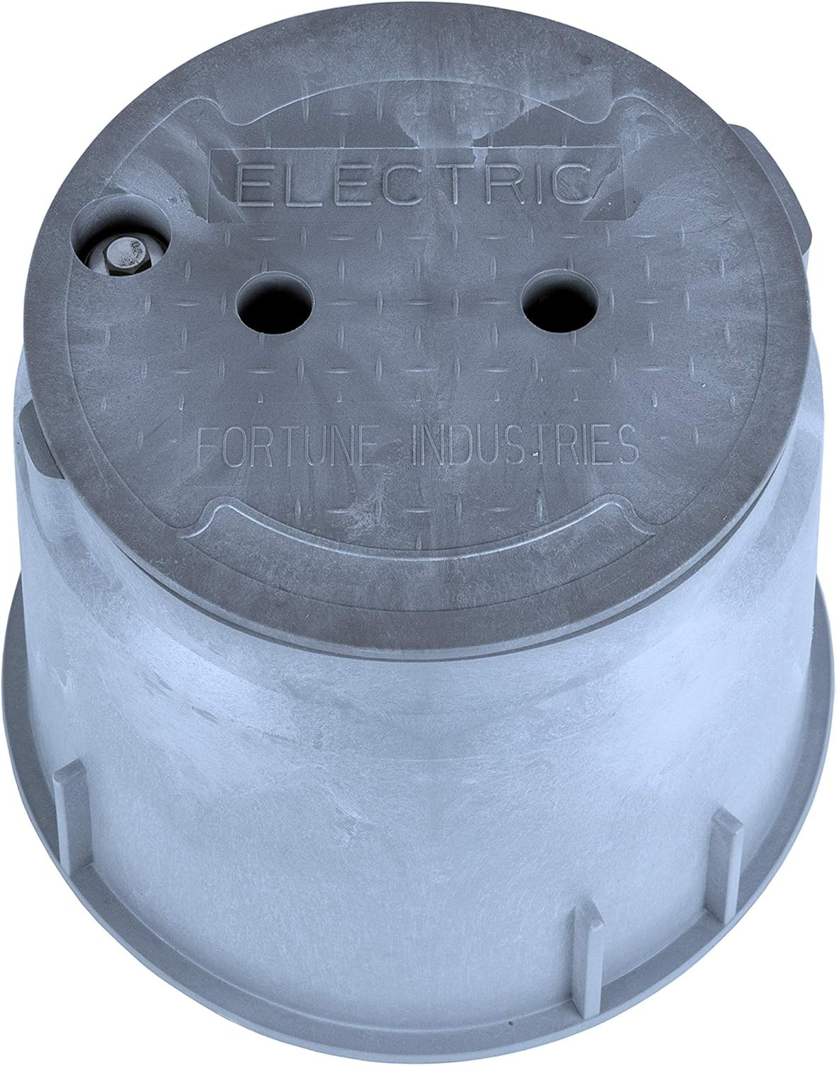 New 910 Electrical Splice Box with 10 Inch Diameter 1 Piece Grey