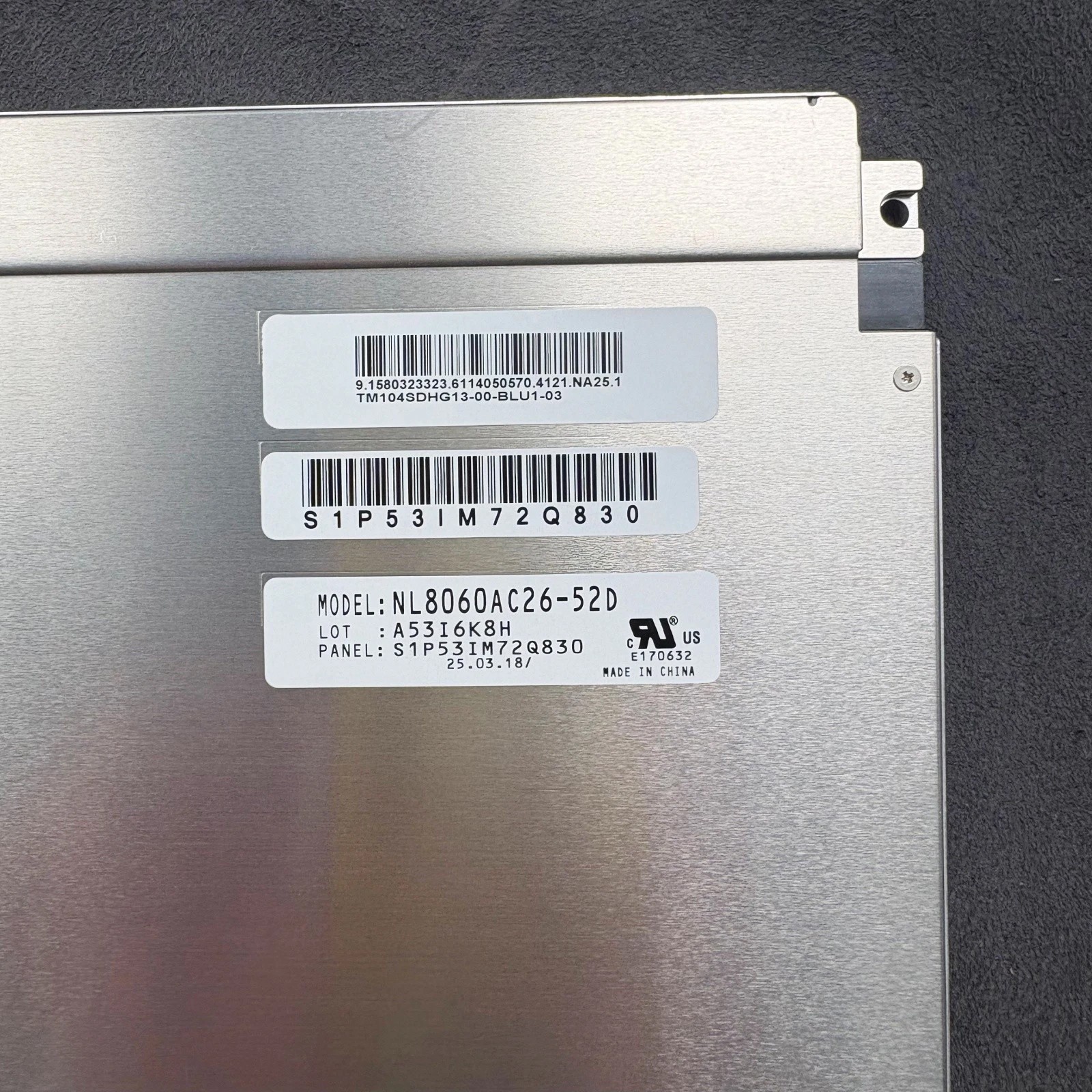 10.4In Industrial LCD screen display For NLT NL8060AC26-52D NLB104SV01L-01
