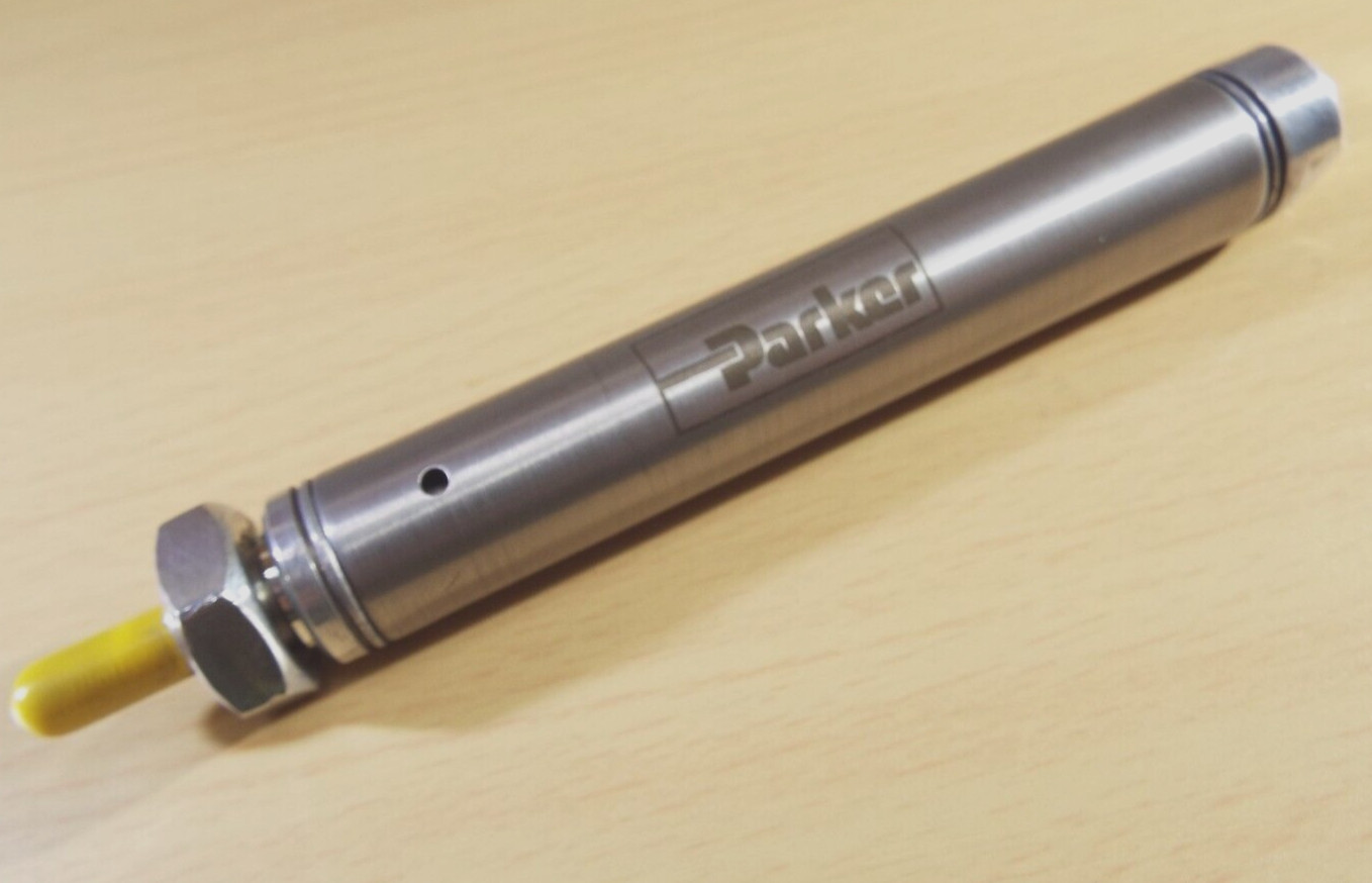 PNEUMATIC AIR CYLINDER PARKER 1-1/2″ STROKE 9/16 BORE SINGLE ACT. SPRING RETURN