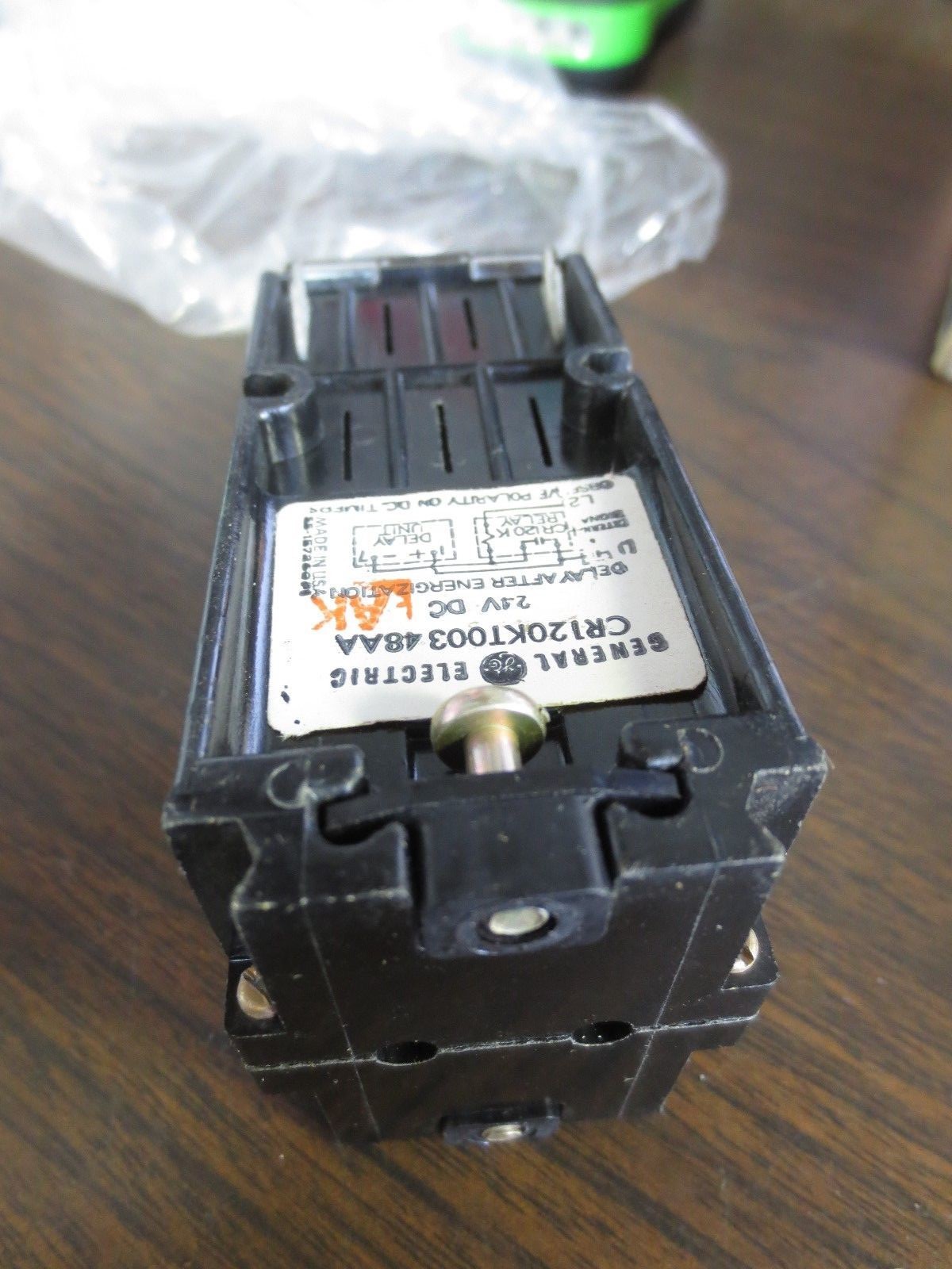 GENERAL ELECTRIC CR120KT00348AA RELAY / TIME DELAY UNIT 24VDC 0.3 – 15 SECONDS