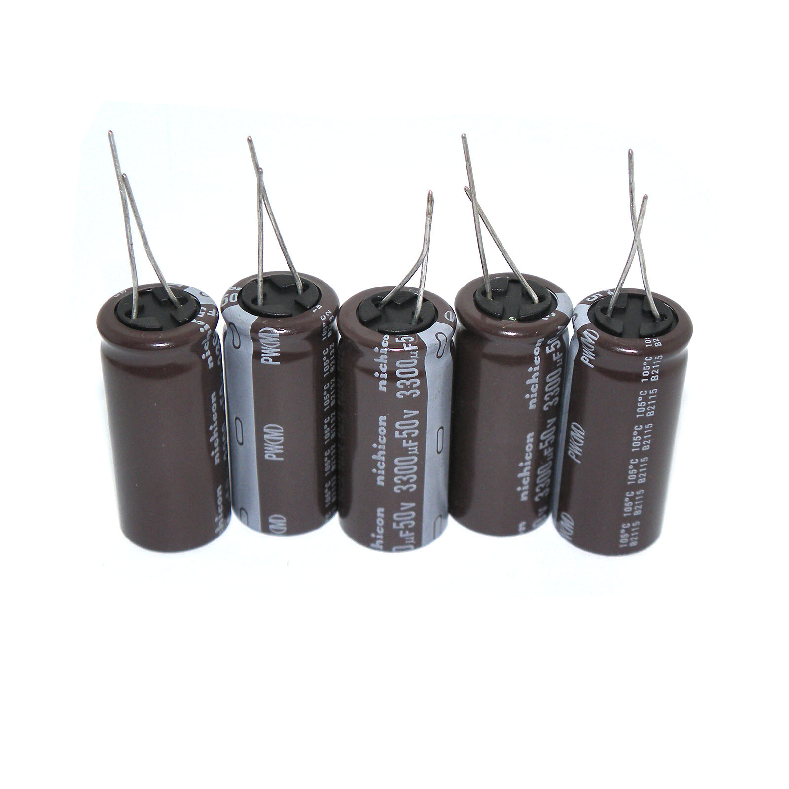 5x 3300uF 50V Electrolytic Capacitors Volume 50V3300uF Nichicon