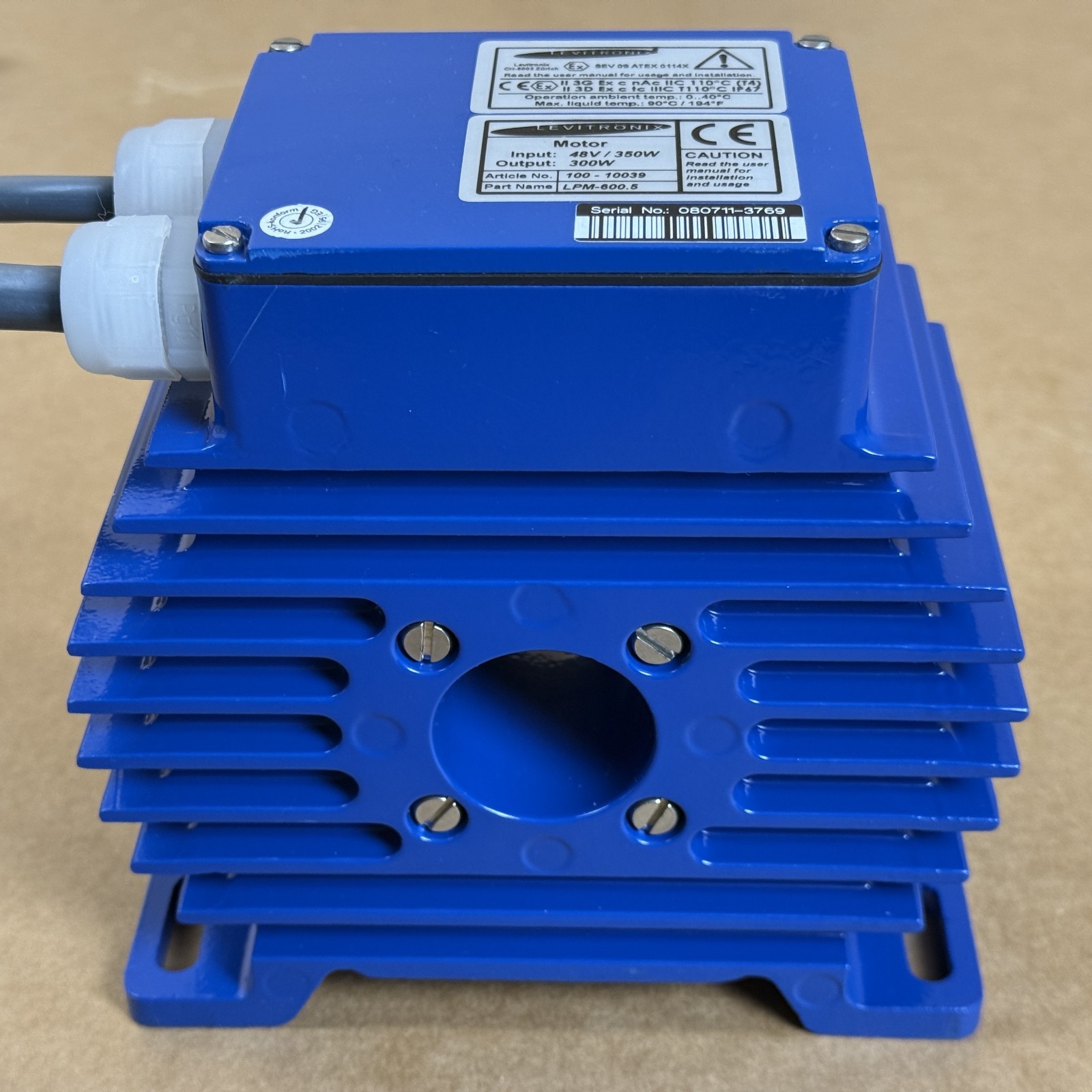 Levitronix LCO-600.1 Console, 2x LPM-600.5 Motors w/ PHS-600.1 Pump Head Socket