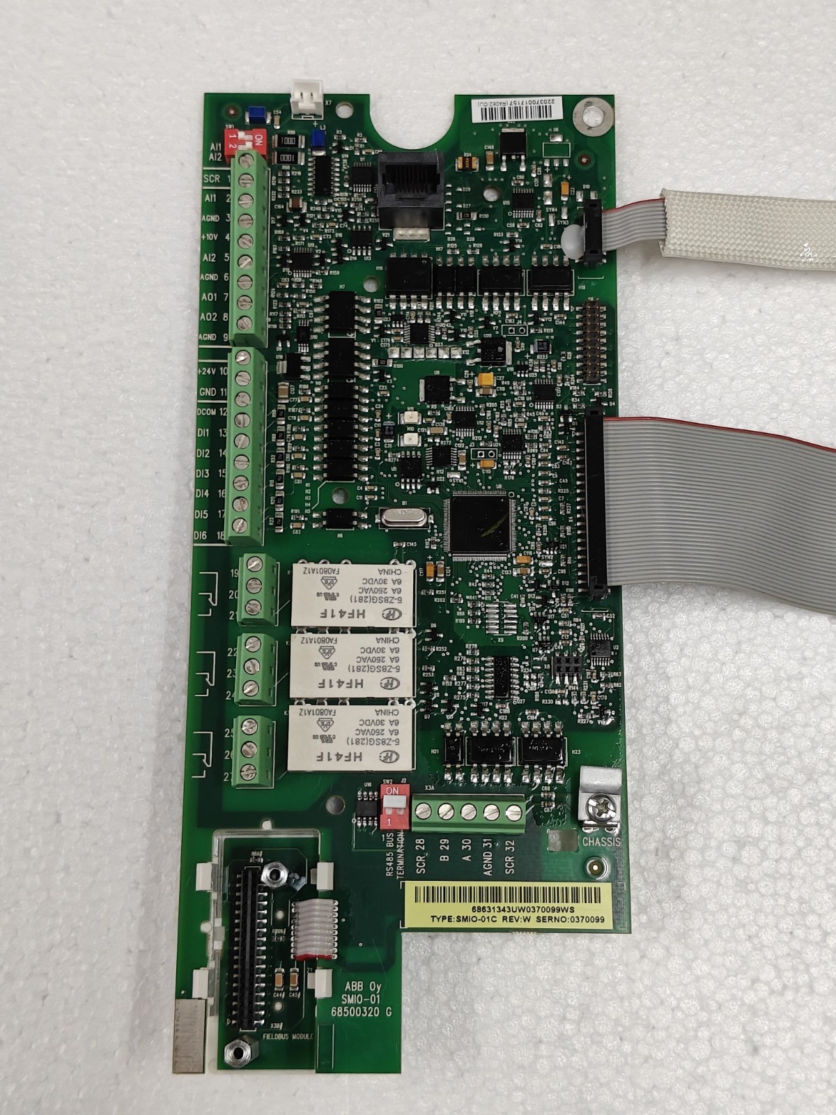 ABB SMIO-01C CONTROL CARD OF ABB ACS550 MODEL DRIVE,Free/Fast Delivery
