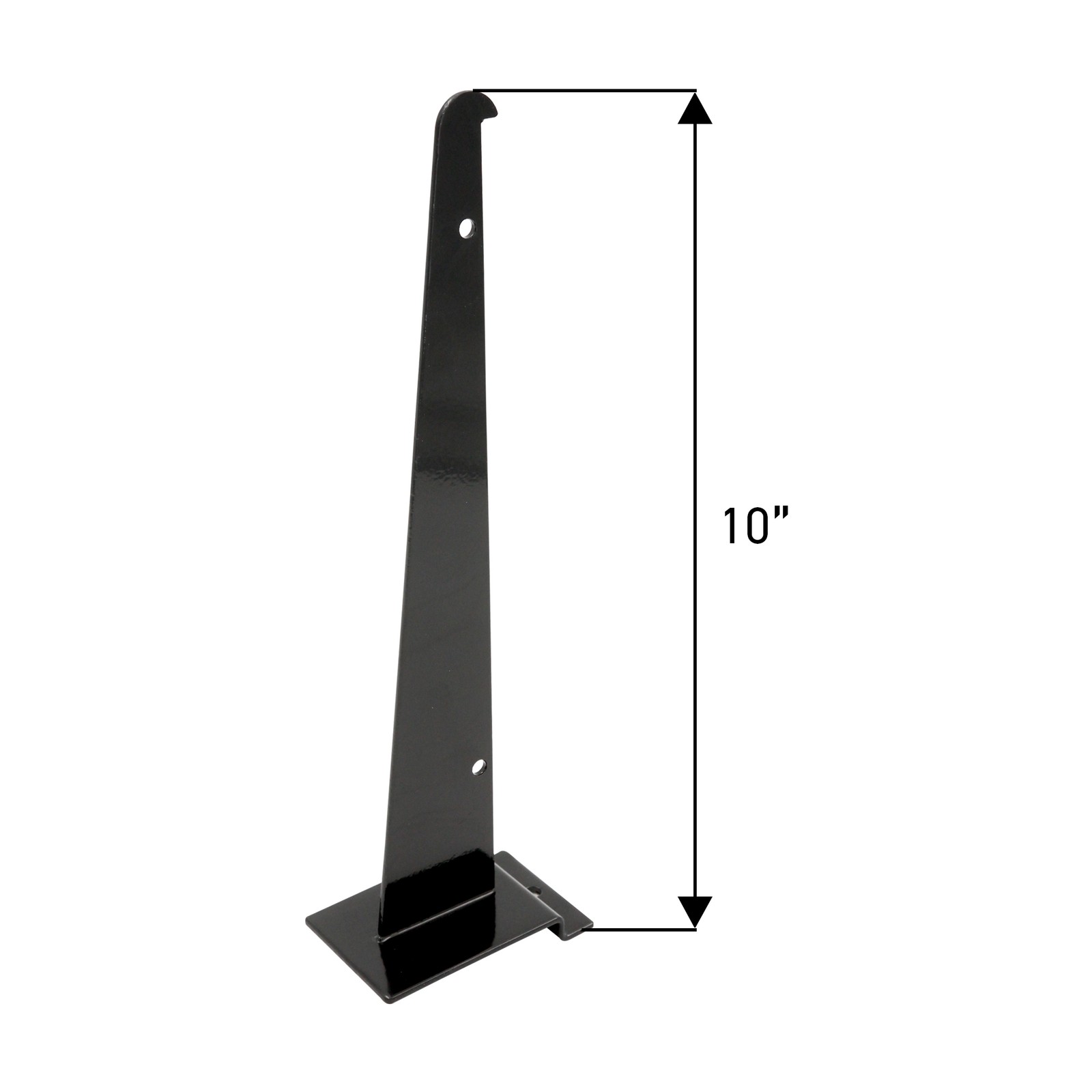 SSWBasics 10 inch Black Shelf Bracket for Slatwall – 10 PK – Sturdy Metal