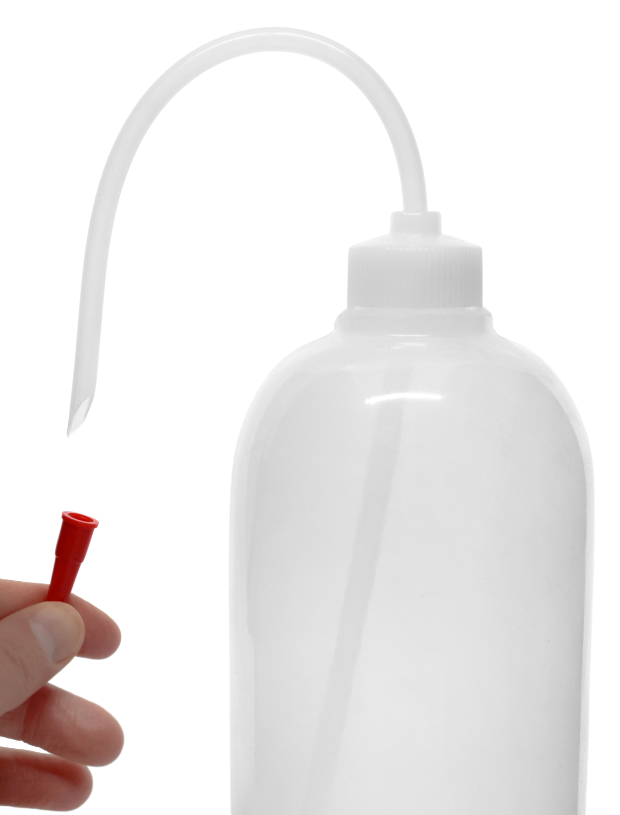 Wash Bottle, 1000ml – Polyethylene – Flexible Delivery Tube – Eisco Labs