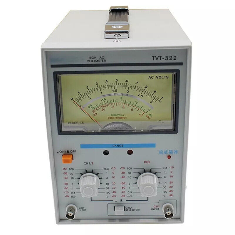 TVT-322 Dual Channel Milivoltmeter Double Needle Millivoltmeter New Design