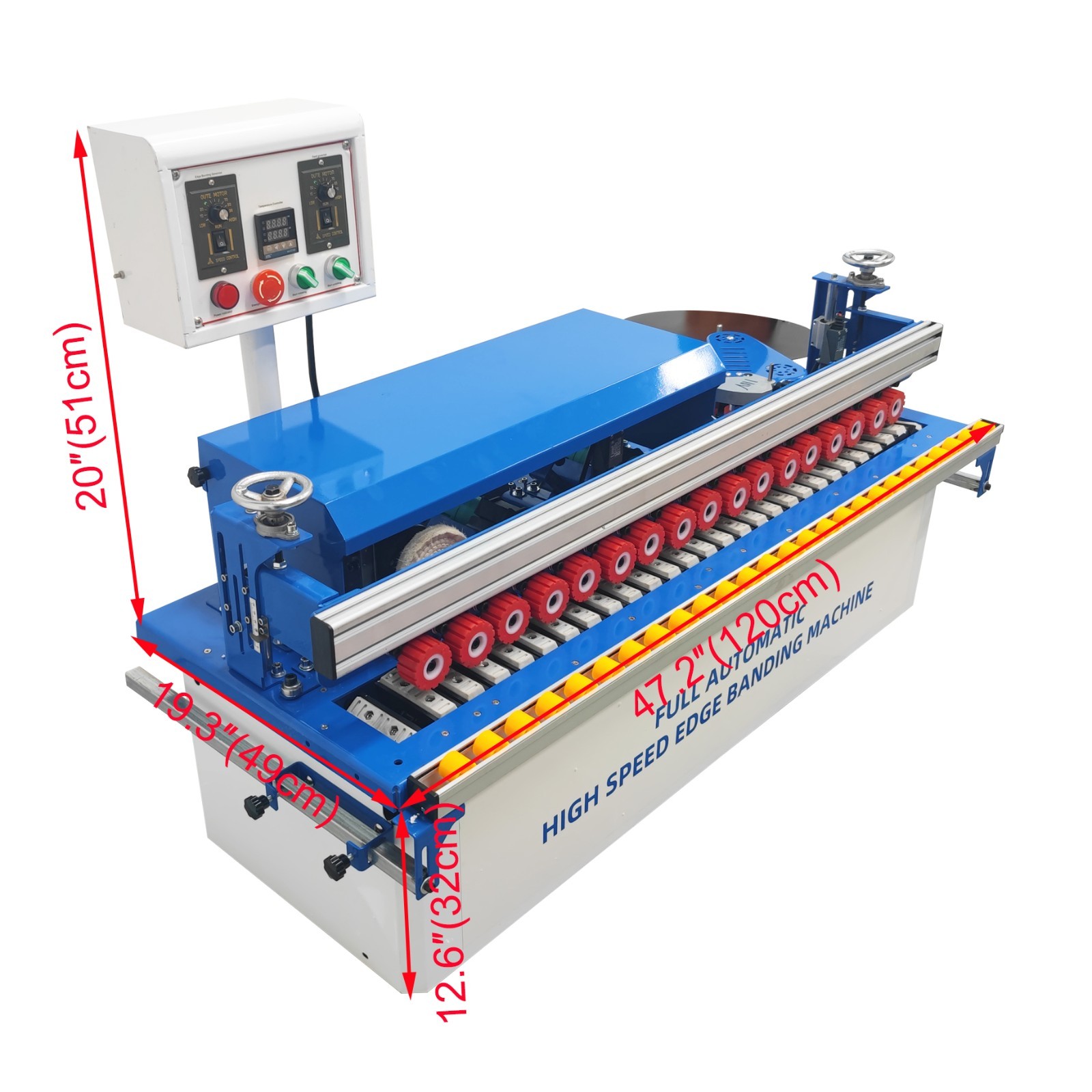 110V Woodworking Edge Bander Edge Banding Machine for Straight and Curved Edges