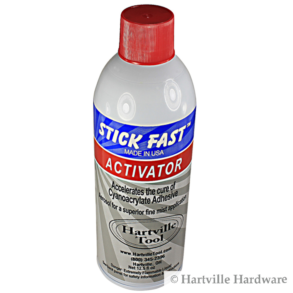 Stick Fast CA Glue Activator, 12.5 Ounce Aerosol