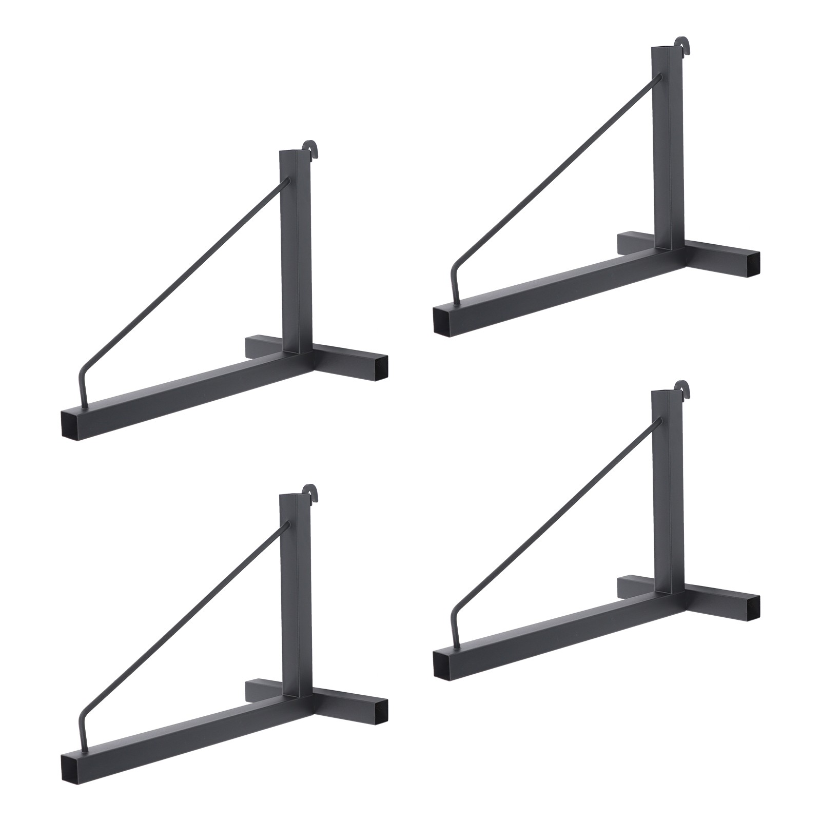 4x Container Shelf Bracket Shipping Container Bracket Triangular 249.48kg/550lbs