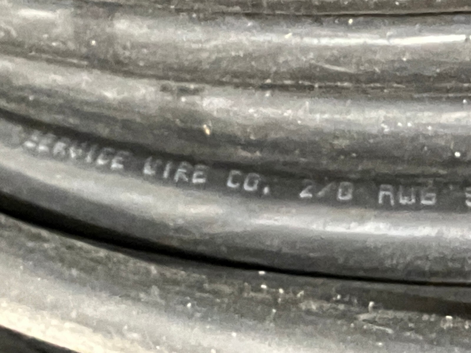 Service Wire Co XHVWT2/0BK Cable 2/0 1C 19 Strand Tinned Copper 200′ FT