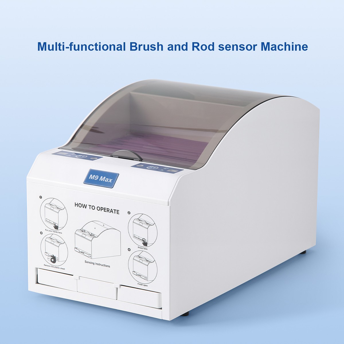 2-in-1 Dental Multi-functional Ortho Brush and Rod Sensor Machine Self-Locking