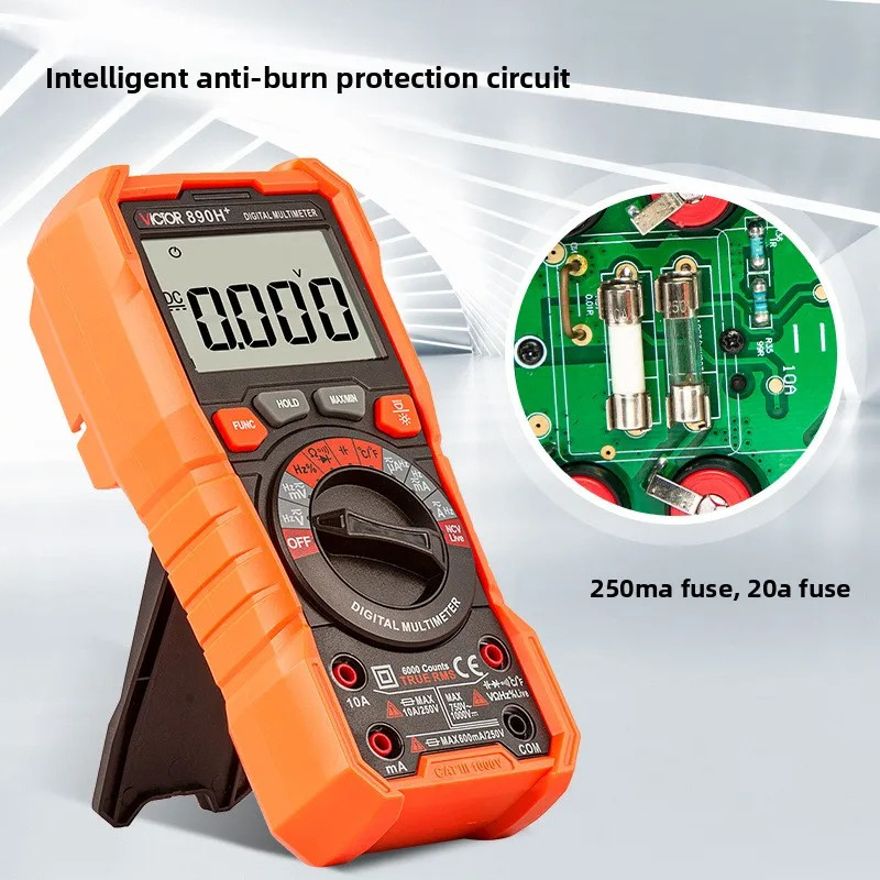 Digital Multimeter Auto Range AC DC Voltage Tester High Precision Multi Meter