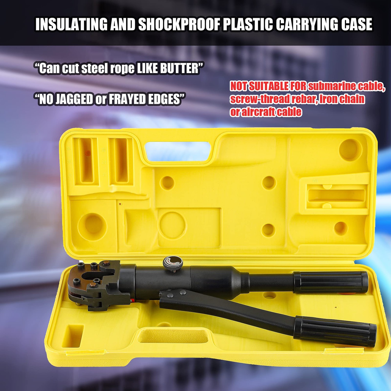 NEWTRY Hydraulic Cable Cutter φ25/32″ 60KN