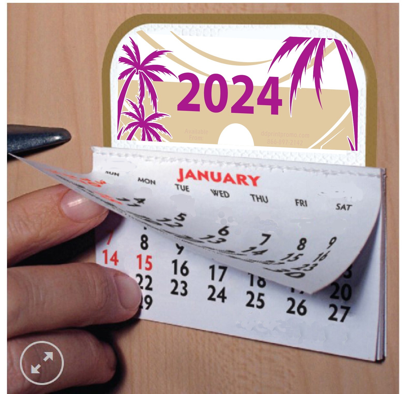 2024 MINI STICK-ON WALL CALENDAR – PACK OF 2