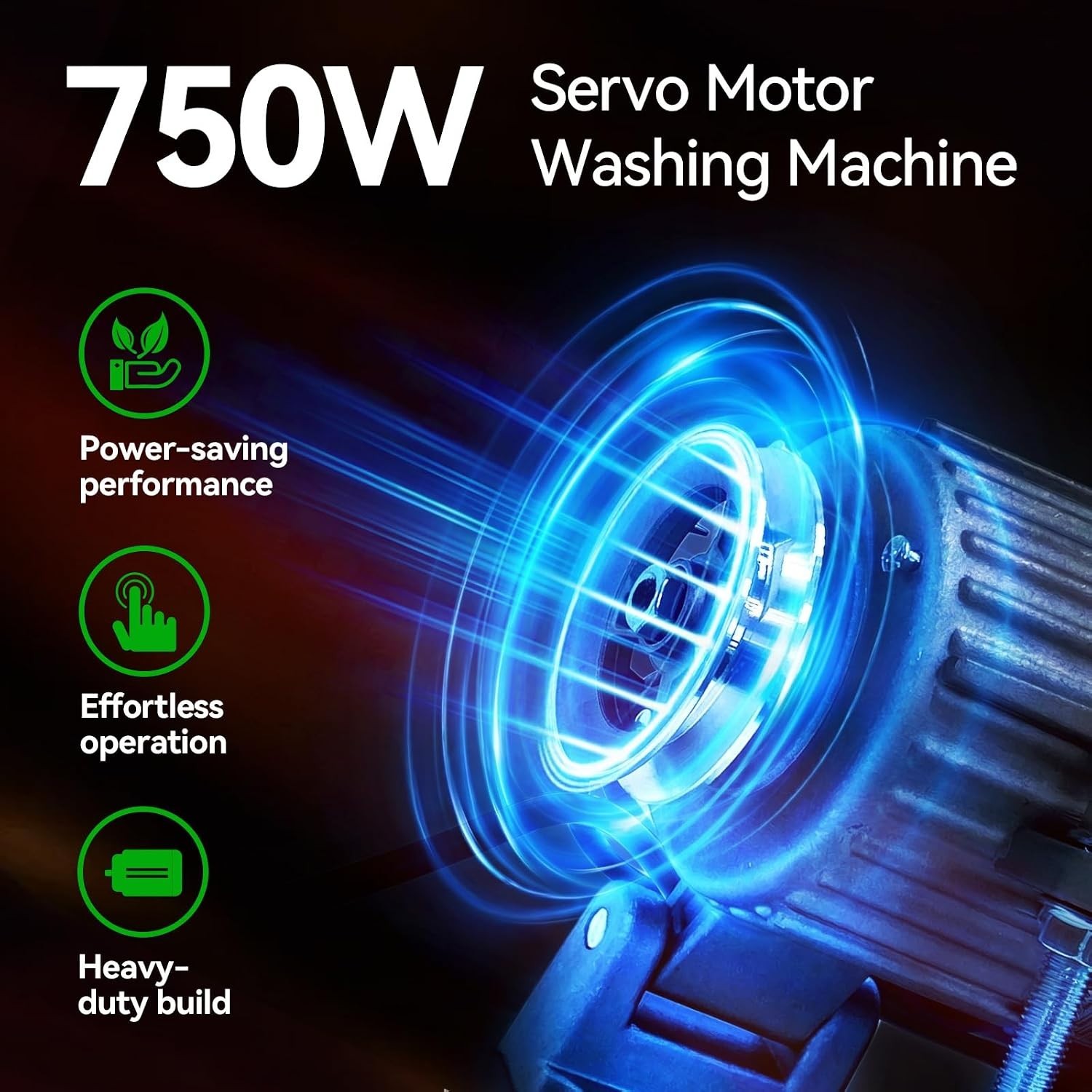 Sewing Machine Servo Motor, AC110V, 750W/1HP, Energy-Saving Servo Motor, Speed 2