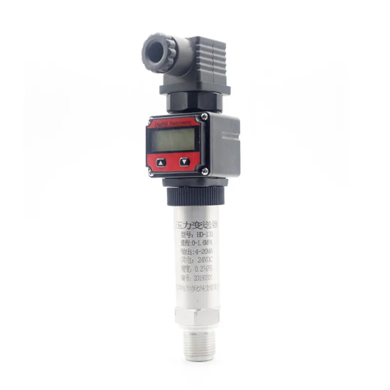 0.5%FS 1%FS Hessman Joint 24v Pressure Transmitter with Display, Perssure Sensor