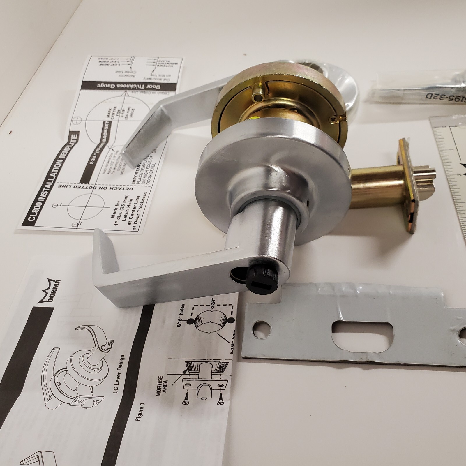 «NEW» Dorma Classroom Intruder Lock, CL877J LRC 626 RH, CL800