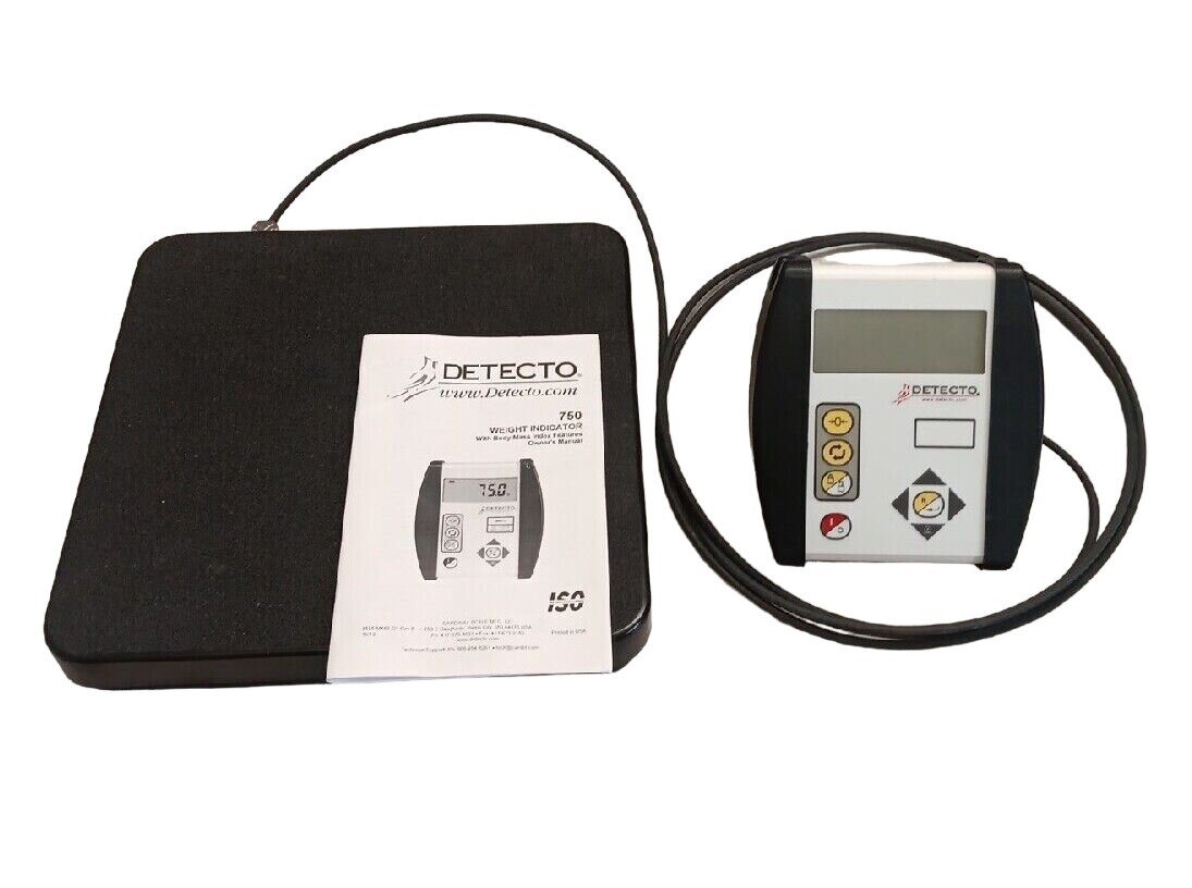 ✅Detecto DR400-750 Portable Home Healthcare Gym Scale 400 lb x 0.2 lb with BMI